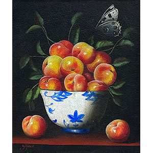 Still Life with Peaches