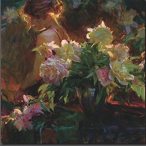 Backlit Peonies